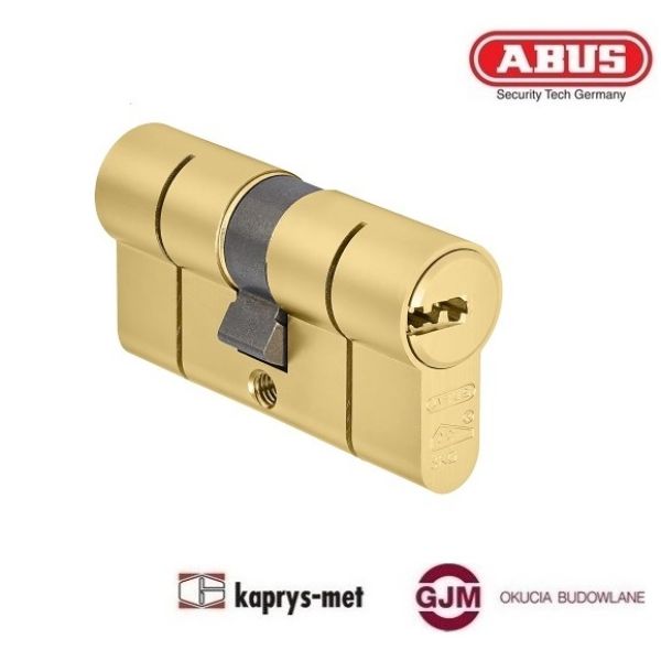 Wkładka bębenkowa ABUS 40/45 mosiądz D10 atest C 5 kluczy