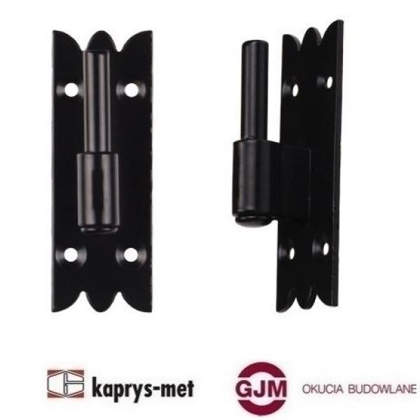 Zaczep ø9 ozdobny przykręcany czarny