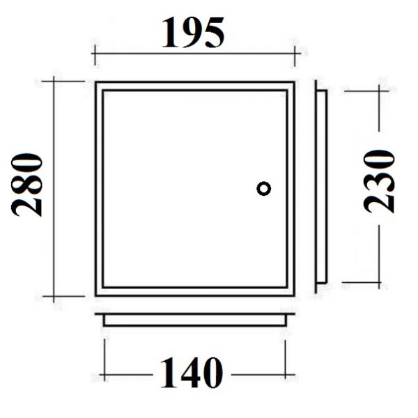 Drzwiczki kominowe 14 x 23 zwykłe
