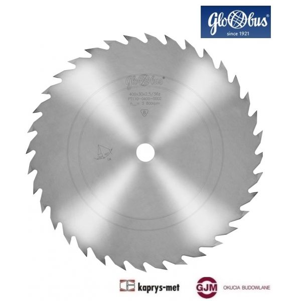 Piła tarczowa do drewna LA 400x2,5/36 Globus Wapienica