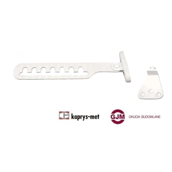Przytrzymywacz rak okienny biały