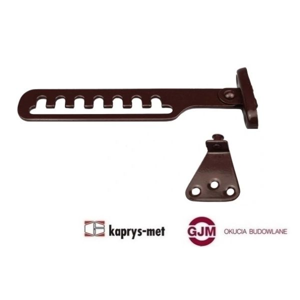 Przytrzymywacz rak okienny brąz