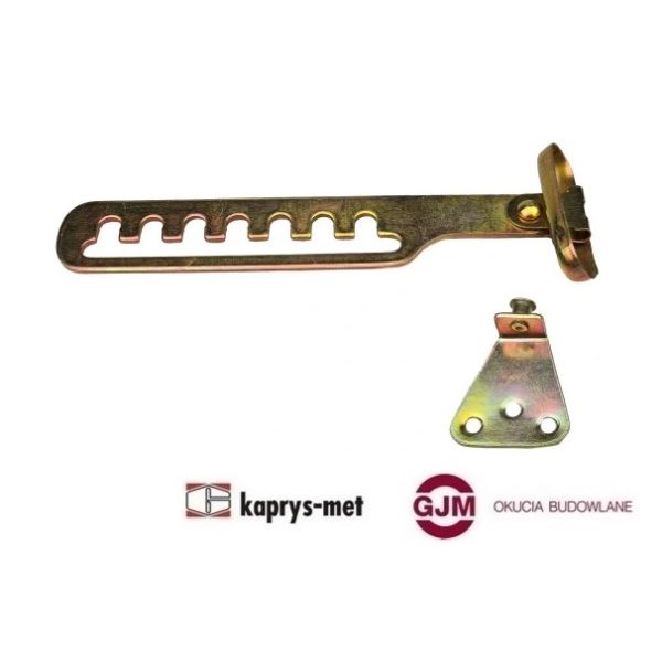 Przytrzymywacz rak okienny ocynk żółty