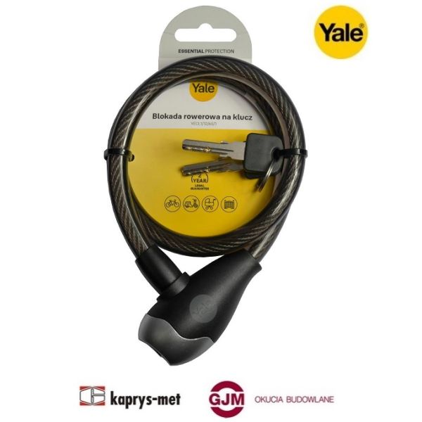 Blokada rowerowa na klucz YALE YECL1/12/65/1