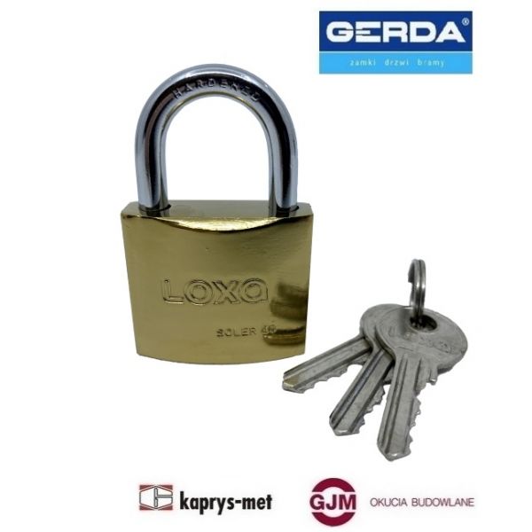 Kłódka GERDA LOXA żeliwna LKZS S30