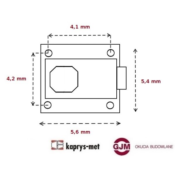 Zamek Lider mały WC brąz