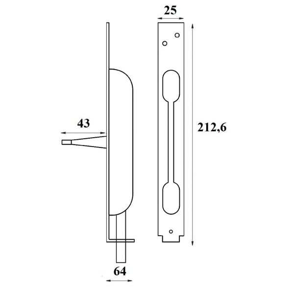 Zasuwa czołowa drzwiowa Z011 Jania