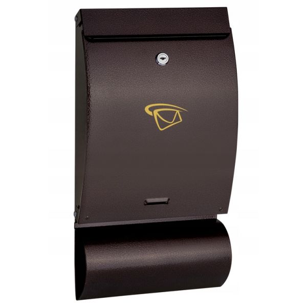 Skrzynka S-20T+gazetnik A4 C4 brąz