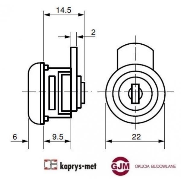 Zamek krzywkowy F143 EURO-LOCKS