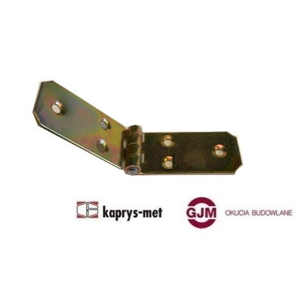 Zawias budowlany 100x25 ocynk żółty