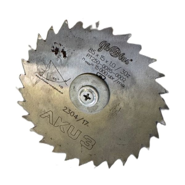 Piła 85x15x1,0/30z KB AKU3 PT250-0085-0002 GLOBUS