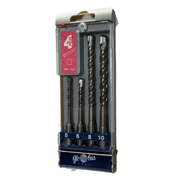 Wiertła SDS kpl.5 do 10 (4 szt) KW050-5-10-0001 GLOBUS