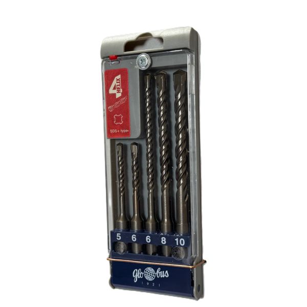 Wiertła SDS kpl.5 do 10 (5 szt) KW050-5-10-0002 GLOBUS