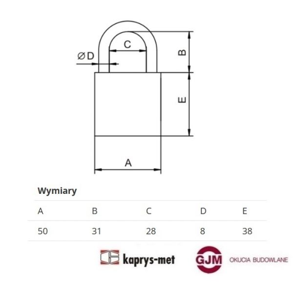 Kłódka AGAT XT (KMM6W) LOB ASSA ABLOY