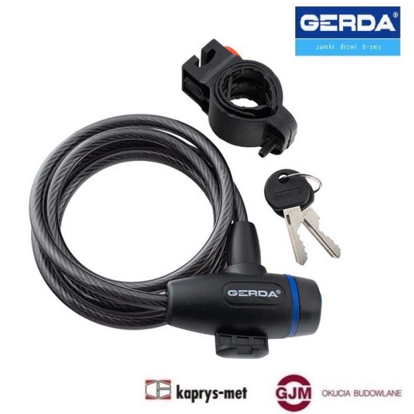 Zapięcie rowerowe model FLEX 1200/8S- łańcuch GERDA