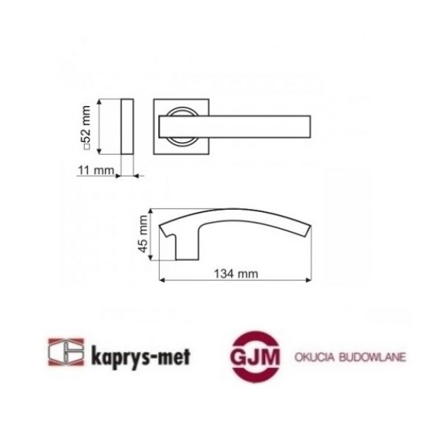 Klamka Future DH-17-22-07-KW Gamet nikiel szczotkowany