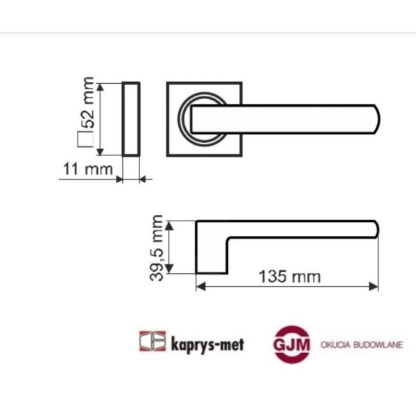 Klamka Unico DH-40-22-06-KW-A Gamet nikiel satynowy