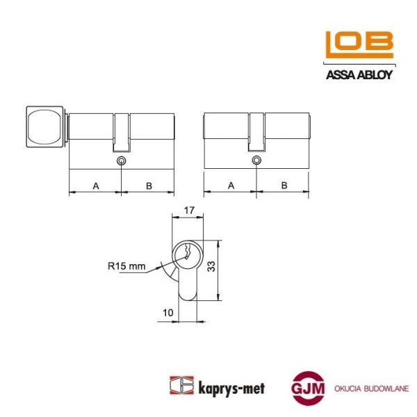 Wkładka DRAGON XT 35/50 LOB nikiel atestowana klasa C