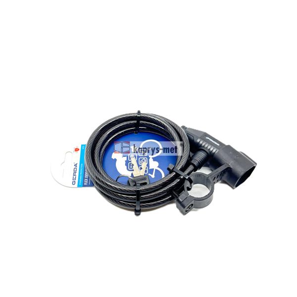 Zapięcie GERDA rowerowe-linka z uchwytem FLEX 1500/8A