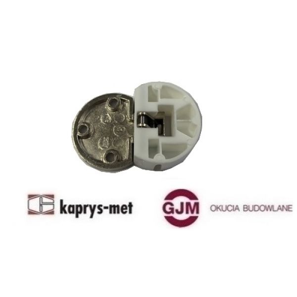 Zawias barkowy TW3 okrągły biały