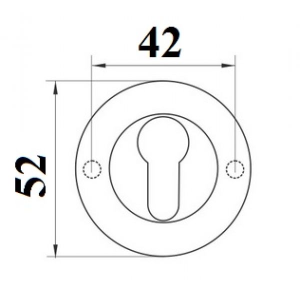 Szyld okrągły ETNA czany na klucz GAMAR