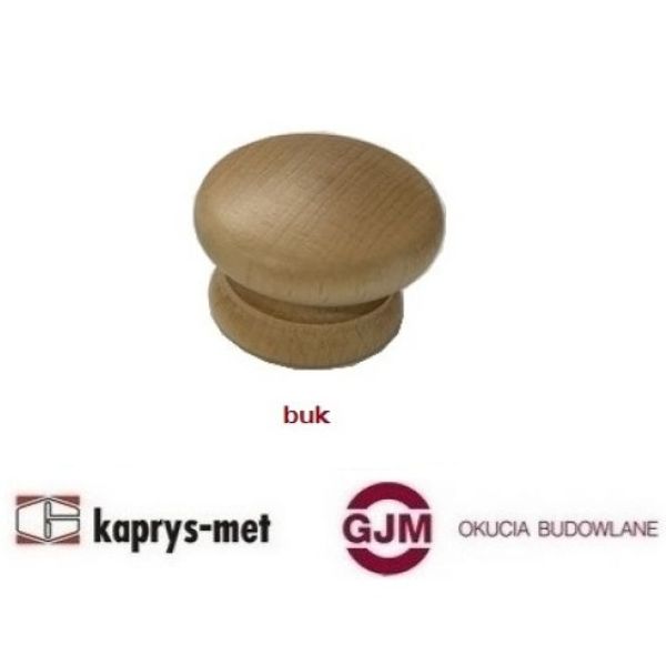 Gałka meblowa zwykła buk