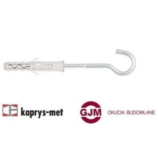 Kołek rozporowy WX 6,0 x 30 mm z hakiem półpełnym Wkręt-met