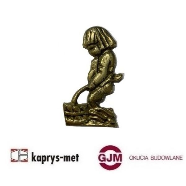 Oznaczenie WC chłopczyk mosiądz