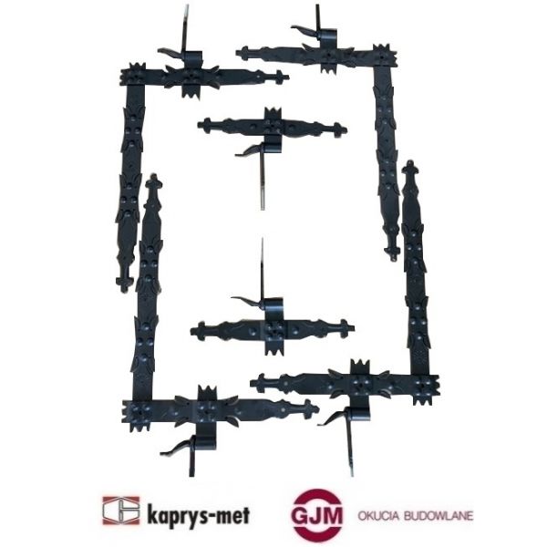 Zawiasy okucia garażowe L-600 6-części