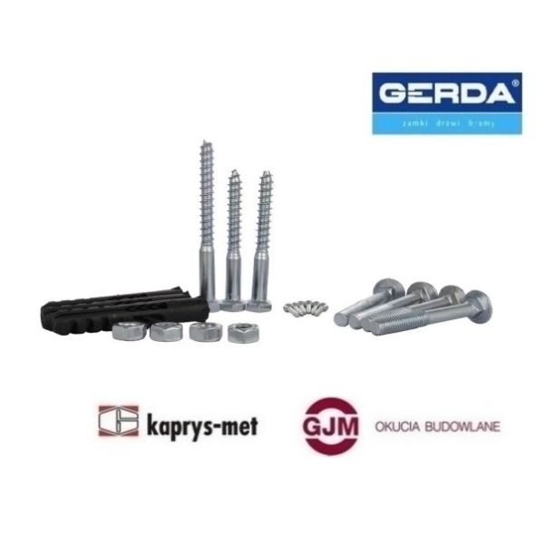 Elementy mocujące do zamków ZX GERDA do metalu
