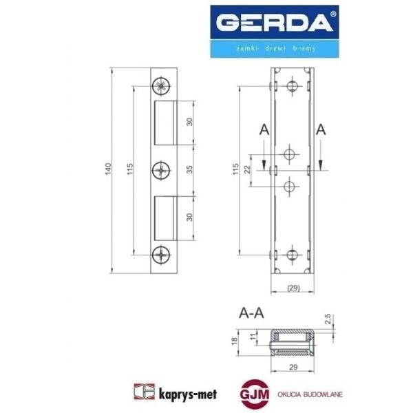 Obejma niska do ZX GERDA czarna