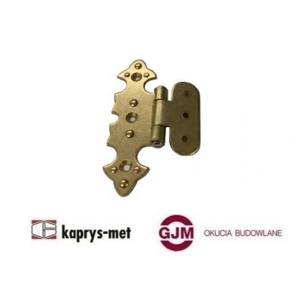 Zawias ozdobny mosiądz złoty