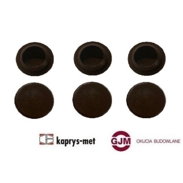 Zaślepka do futryn ø12 brąz 8 szt