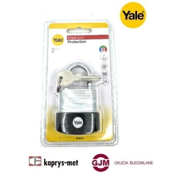 Kłódka YALE 45 Y127B/45/125/1 ze stali płytkowej PROTECTOR