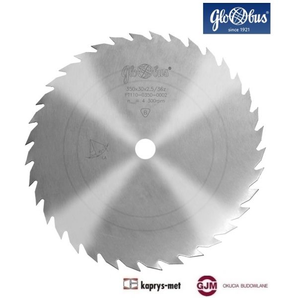 Piła tarczowa do drewna LA 350x2,5/36 Globus Wapienica
