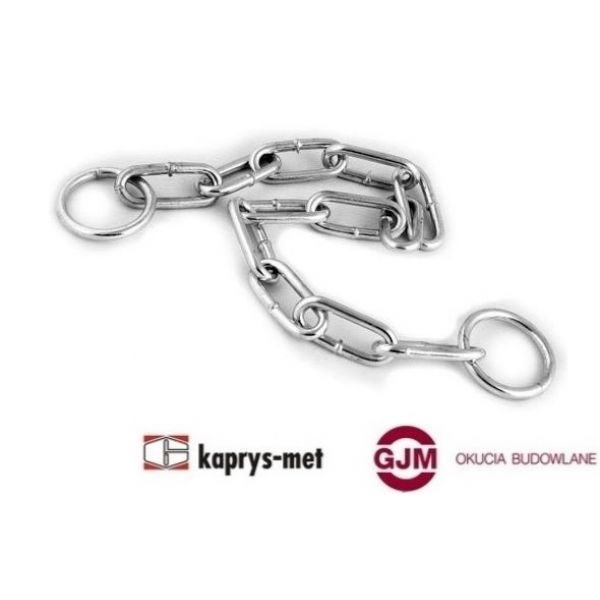 Łańcuch spinający ø5 ocynk biały