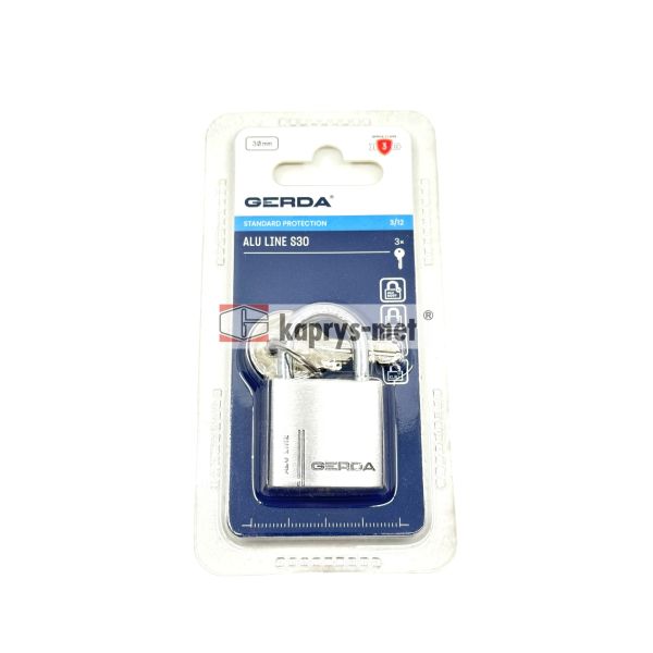 Kłódka GERDA KAP S30 aluminiowa