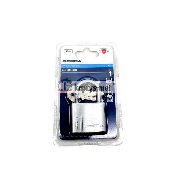 Kłódka GERDA KAP S40 aluminiowa