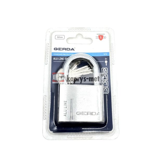 Kłódka GERDA KAP S50 aluminiowa
