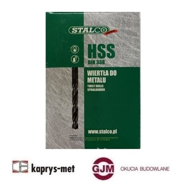 Wiertło do metalu 5,0 mm STALCO 10 sztuk