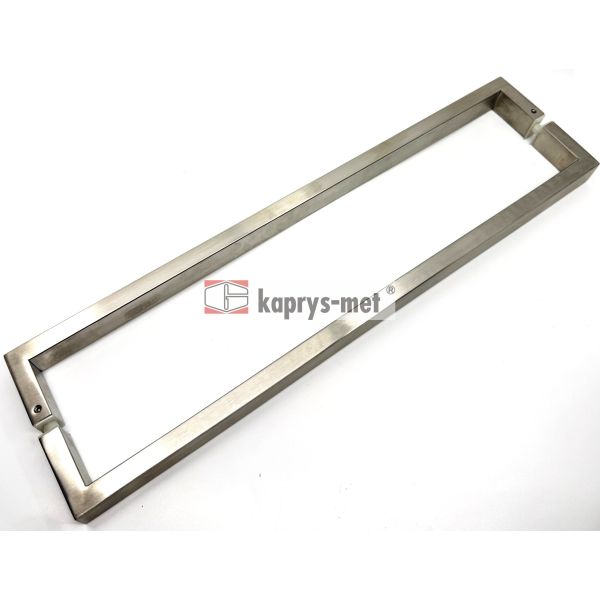 Uchwyt SQUARE (007.000.012) INOX L-500 30x15 prosty kpl.