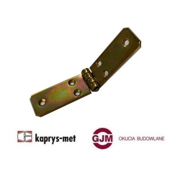 Zawias budowlany 100x20 ocynk żółty