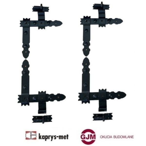 Zawias kątowy garażowy 300 mm malowany (4 szt)