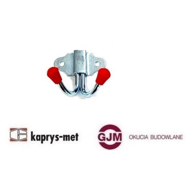 Wieszak podwójny przykręcany mały kolor mix