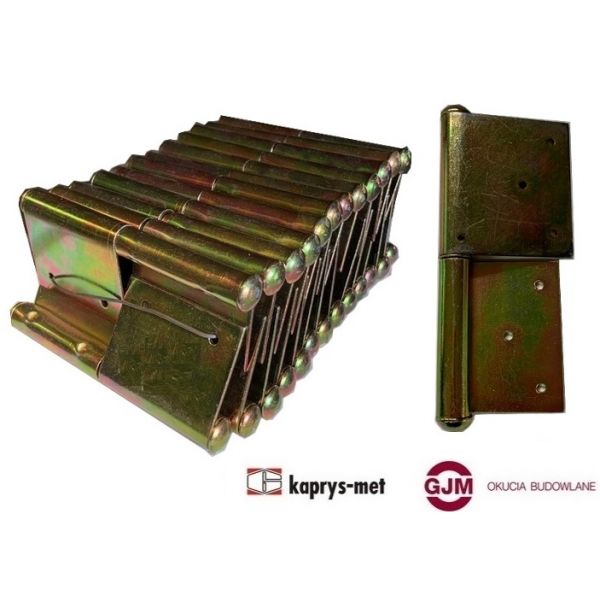 Zawias czopowy 160 mm ocynk żółty lewy