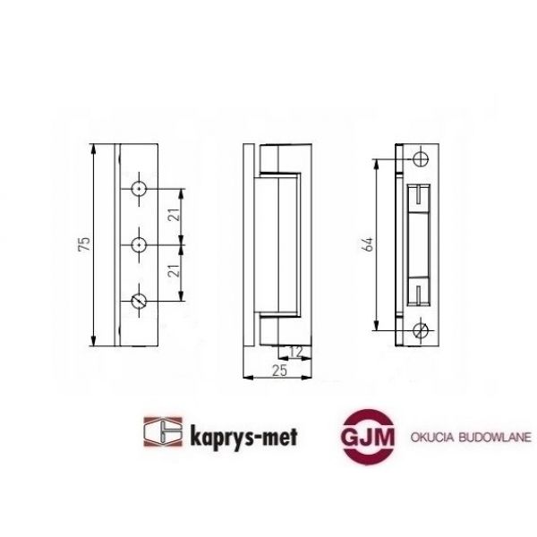Zawias do okien uchylnych biały