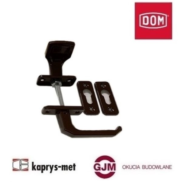 Uchwyt - Klamka K-90 tarcze ZB dzielone 74/31 DOM POLSKA brąz