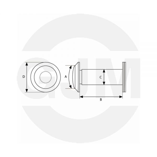Wizjer GJM W16 satyna