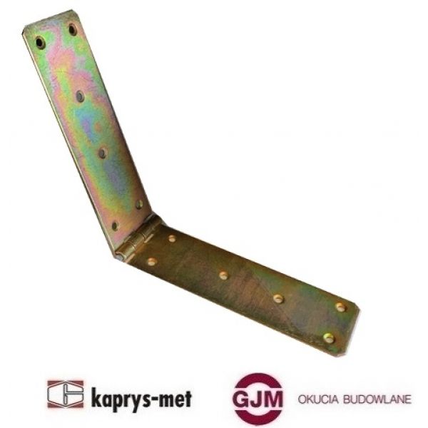 Zawias budowlany 300x45 ocynk żółty