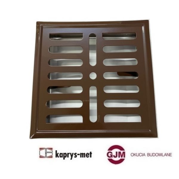 Kratka wentylacyjna 14x21 brąz malowana
